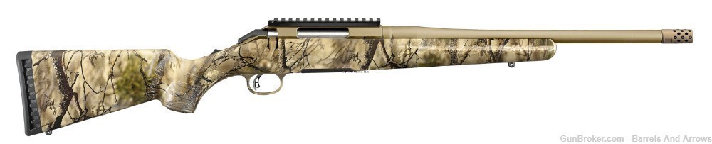 Ruger 36923 American Bolt Action Rifle, 243 Win, 16.1" Cerakote Bronze -img-0