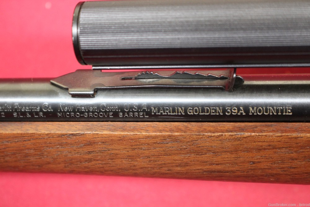 Marlin Golden 39A Mountie Lever Action Take-Down .22 S/L/LR 20" Rifle- 1966-img-1