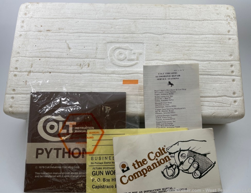 Colt Python 1979 4" Barrel Beautiful Condition In The Box-img-25