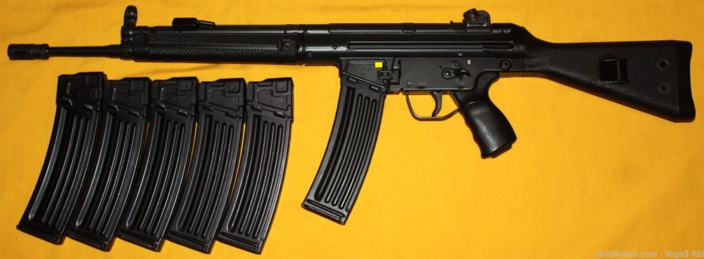 Nice Heckler & Koch Model 93A2 .223 5.56 H&K HK93 1981 Pre-Ban 6-40rd mags-img-0