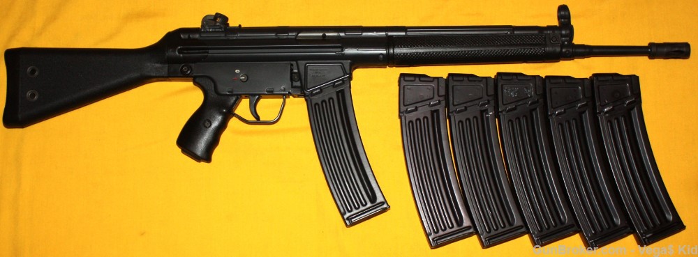 Nice Heckler & Koch Model 93A2 .223 5.56 H&K HK93 1981 Pre-Ban 6-40rd mags-img-5