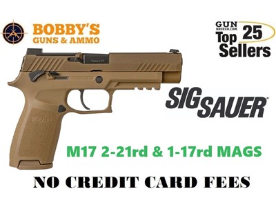 Sig Sauer 320F9M17MS P320 M17 Full Size 9mm 1-17+1 - 2-21+1 Mags 4.70"