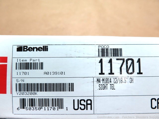 Benelli M4 M1014 12ga Brand New In Box SKU 11701-img-24