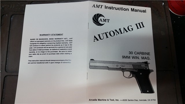 AMT / IAI Automag III Owners Manual-img-0