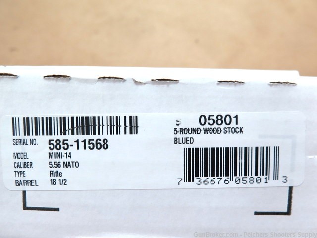 Ruger Mini-14 Ranch Rifle 5.56Nato As New In Box Sku #05801-img-25