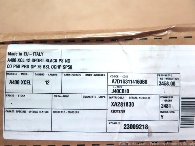 Beretta A400 XCEL Sporting "Black" 12ga 30-inch New In Box J40CB10-img-29