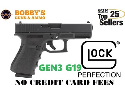 Glock PI1950203 G19 Gen3 9mm (2) 15+1Mags 4.02"