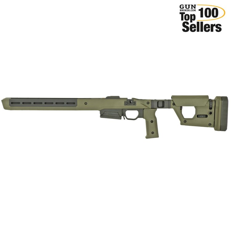 Magpul Industries Pro 700 Fixed Chassis, Fits Rem 700 Short Action OD Green-img-0