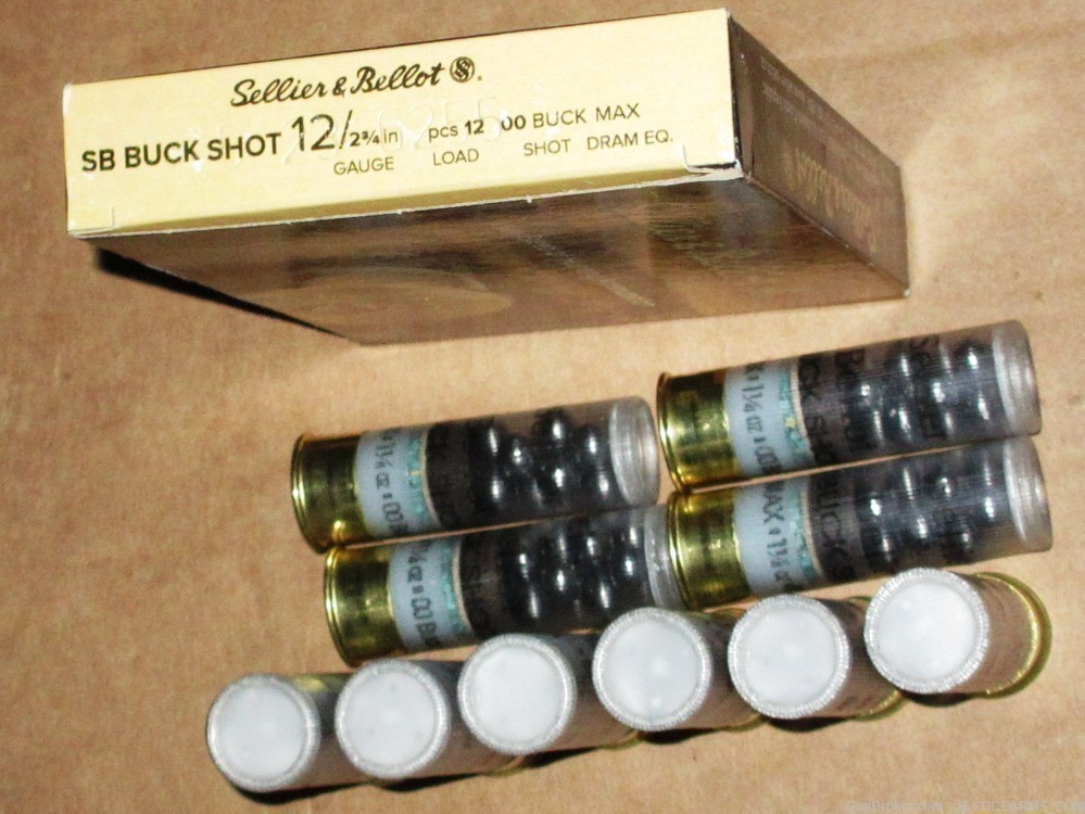 12 Gauge 00 Buck Shot Ammo 12GA 00 Buckshot 10 Shotgun Shells 12GA Buck-img-1