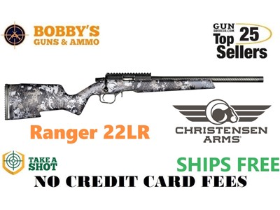 Christensen Arms 8011200600 Ranger 22 LR 10+1 18" Carbon Fiber-Threaded Bar
