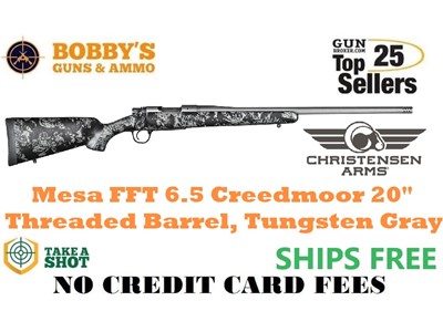 Christensen Arms 8010107200 Mesa FFT 6.5 Creedmoor 4+1 20" Threaded Barrel