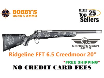 Christensen Arms 8010613300 Ridgeline FFT Full Size 6.5 Creedmoor 4+1 20"