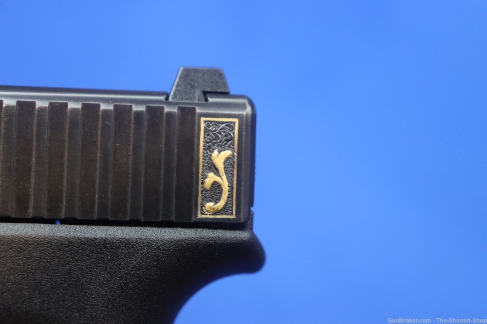 Glock G19 Pistol FACTORY HAND ENGRAVED & GOLD INLAID ELP Prefix 9MM 19 GEN3-img-15