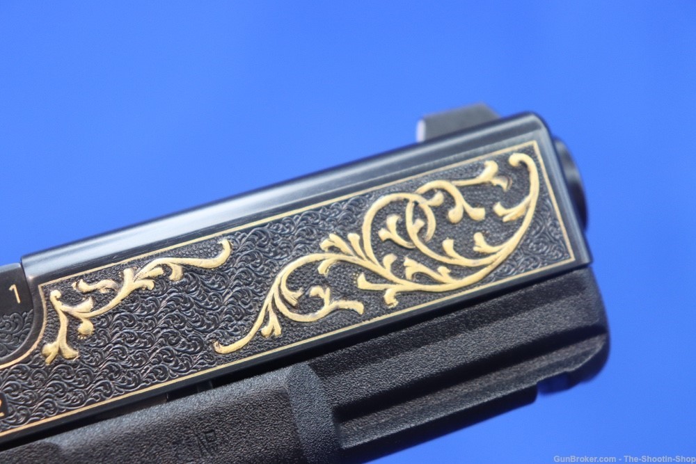 Glock G19 Pistol FACTORY HAND ENGRAVED & GOLD INLAID ELP Prefix 9MM 19 GEN3-img-32
