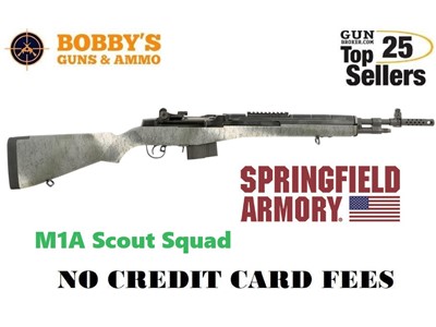 Springfield Armory AA9112 M1A Scout Squad 308 Win 10+1 18" Speckled