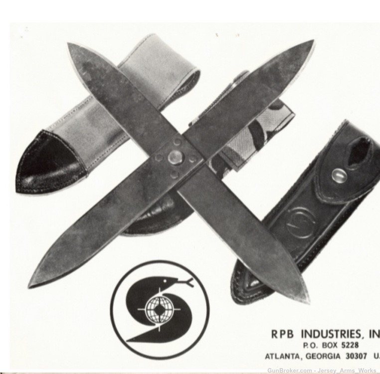 RARE VTG Original RPB  Atchisson 4-Blade FOLDING THROWING KNIFE Cobray SWD -img-17