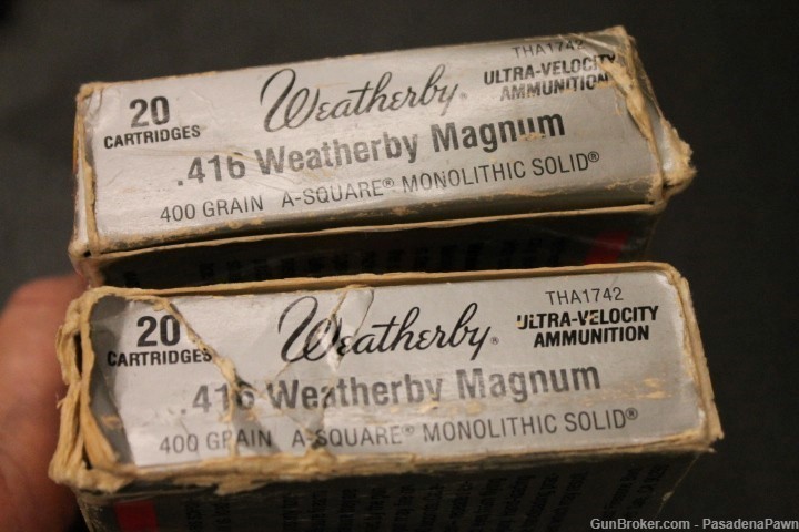 Weatherby 416 Magnum ammo and reloading kit-img-2