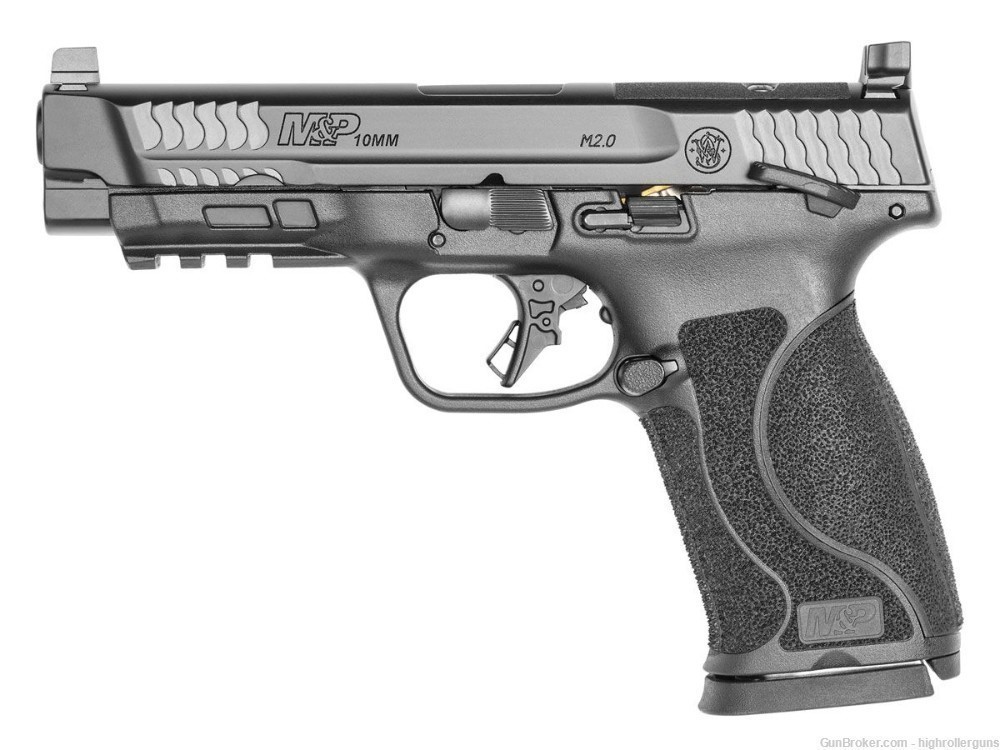 NEW S&W M&P 2.0 W/Safety 4.6" Optics Ready 10mm Pistol, Black - 13388 15RND-img-0