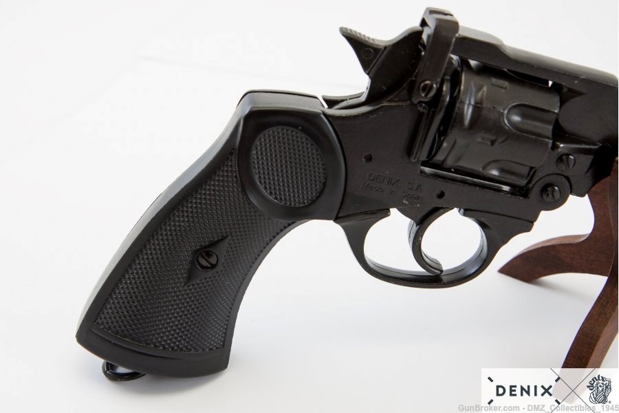WW2 WWII British Webley Non Firing Replica Revolver by Denix of Spain-img-3