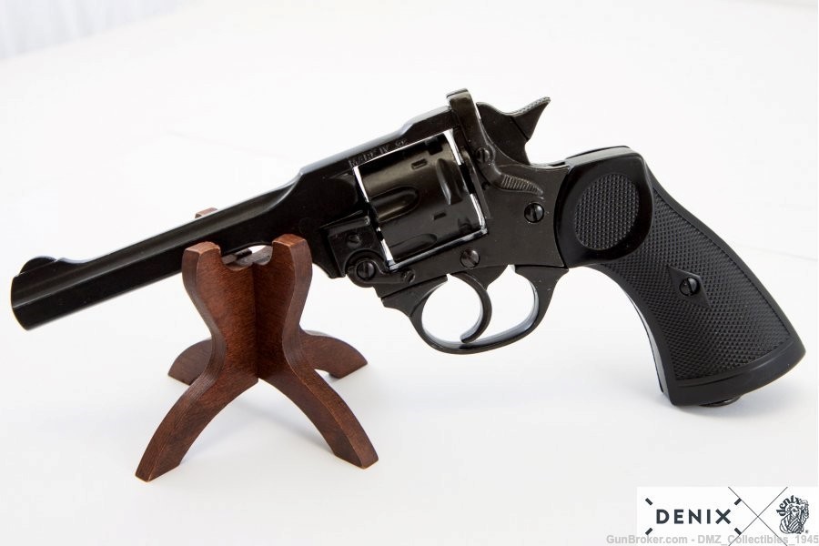 WW2 WWII British Webley Non Firing Replica Revolver by Denix of Spain-img-2