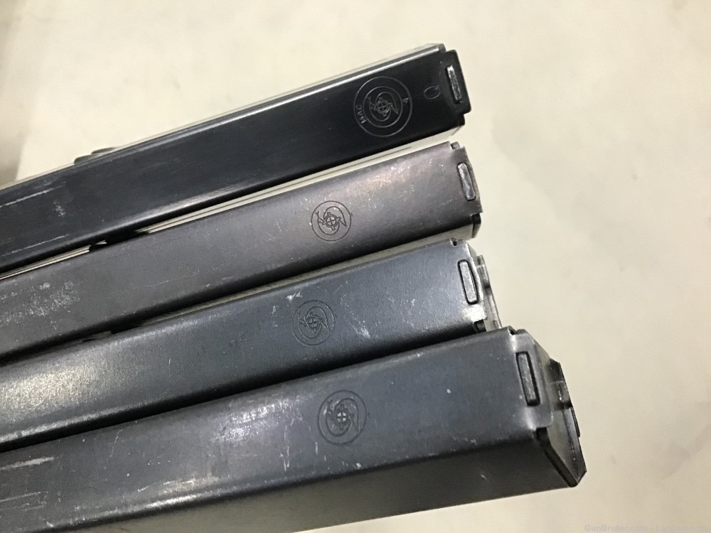 Lot of 4 Pre Ban Factory MAC MAC-10 9MM Luger 30rd Mags Penny Auction NR -img-10