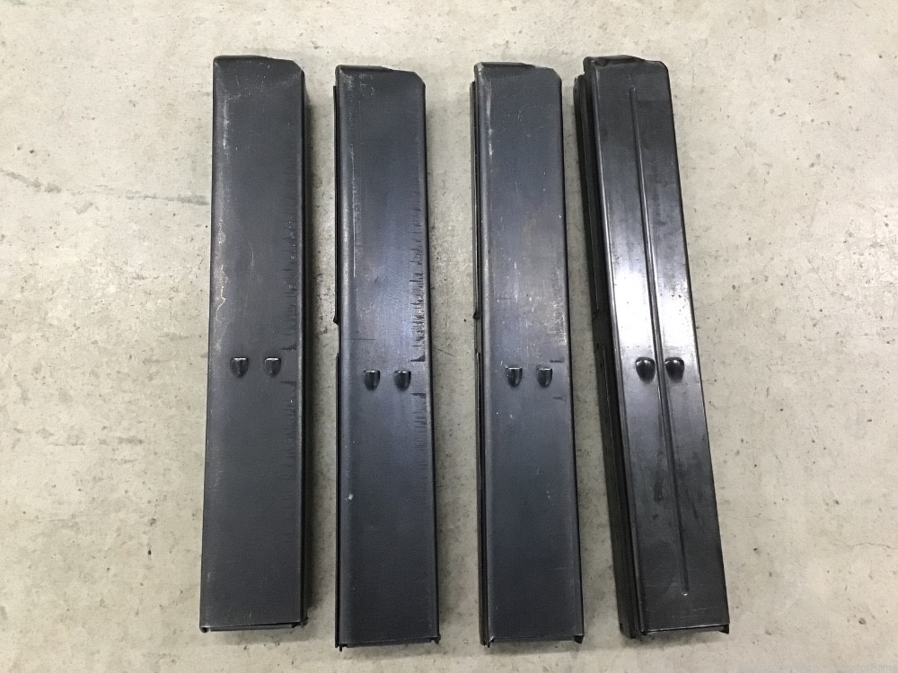 Lot of 4 Pre Ban Factory MAC MAC-10 9MM Luger 30rd Mags Penny Auction NR -img-4