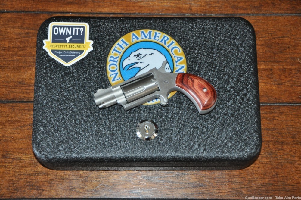 North American Arms Mini Magnum Model M 22mag w/ Lock Box-img-0