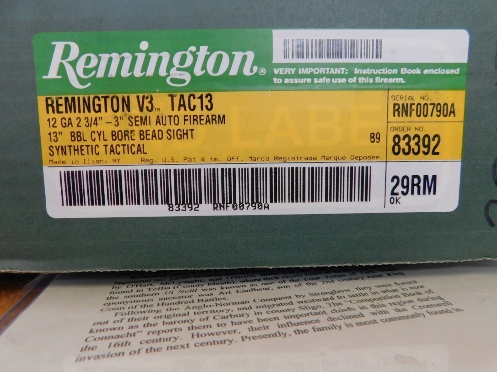 Remington V3 Tac 13 12ga  (790A)-img-9