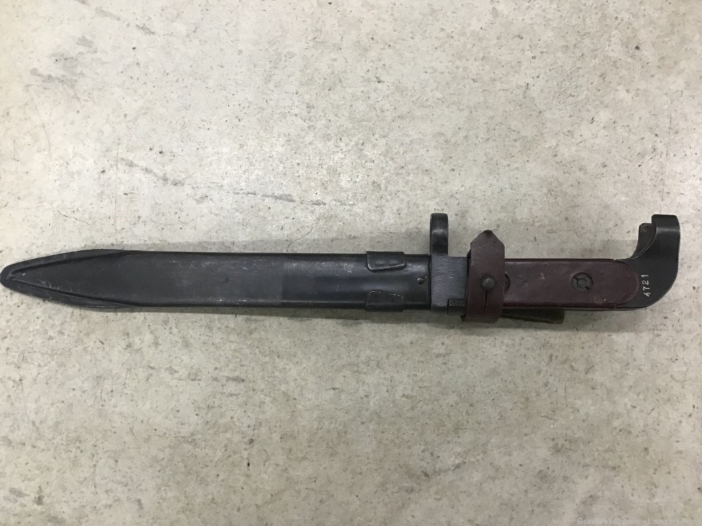Bulgarian Type 1 AK-47 Bayonet With Scabbard Penny Auction NR 0.01-img-0