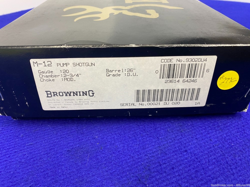 Browning Model 12 20ga Blue 26" *LIMITED EDITION DUCK UNLIMITED* Set 3 of 3-img-2