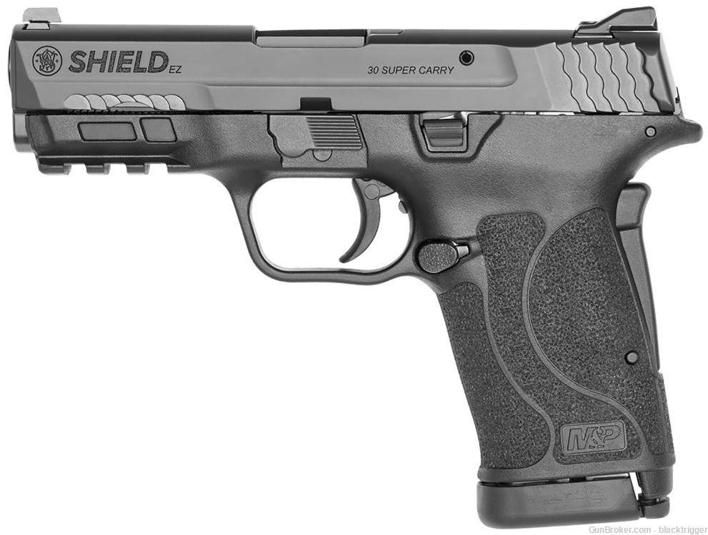 S&W 13459 Shield EZ 30 Super Carry 3.68" 10+1 Black No Manual Safety -img-2