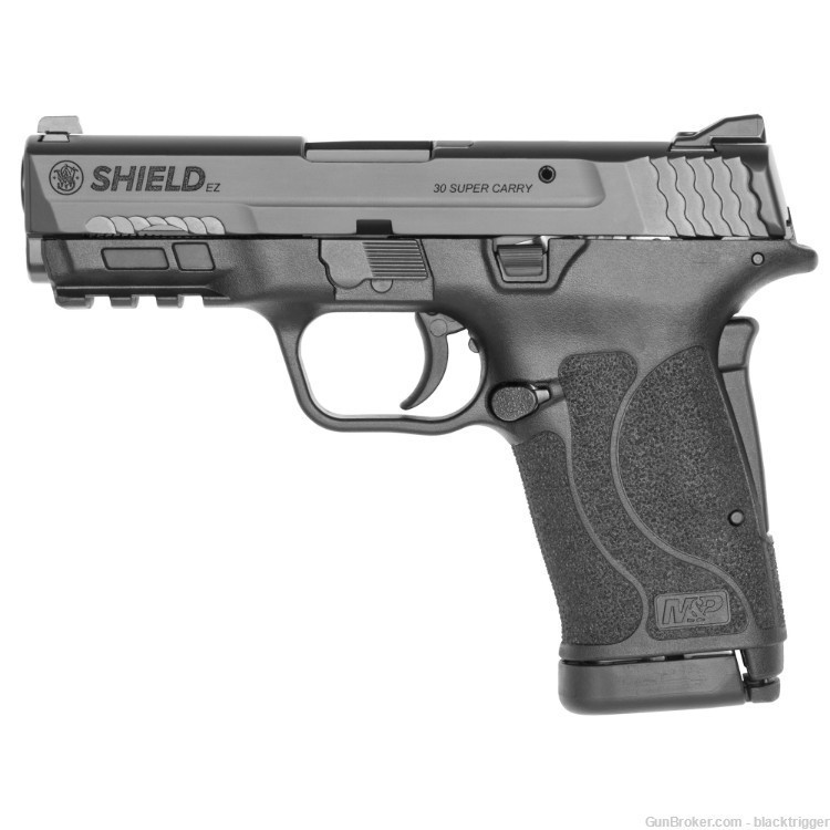 S&W 13459 Shield EZ 30 Super Carry 3.68" 10+1 Black No Manual Safety -img-3