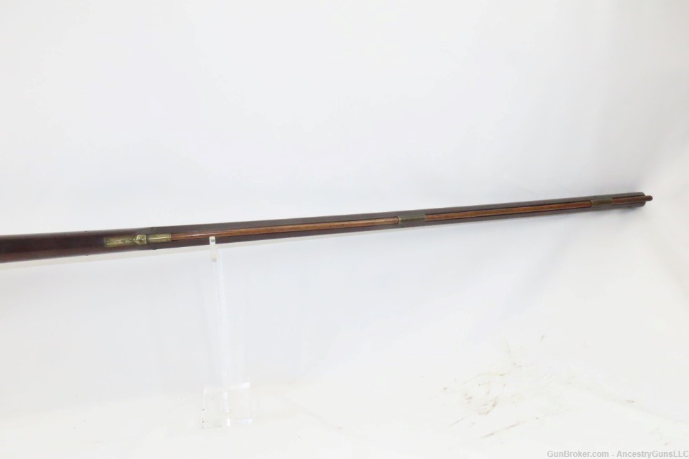 ENGRAVED Antique WARREN / ALBANY 16 Gauge Percussion Fowling Piece FRONTIER-img-8
