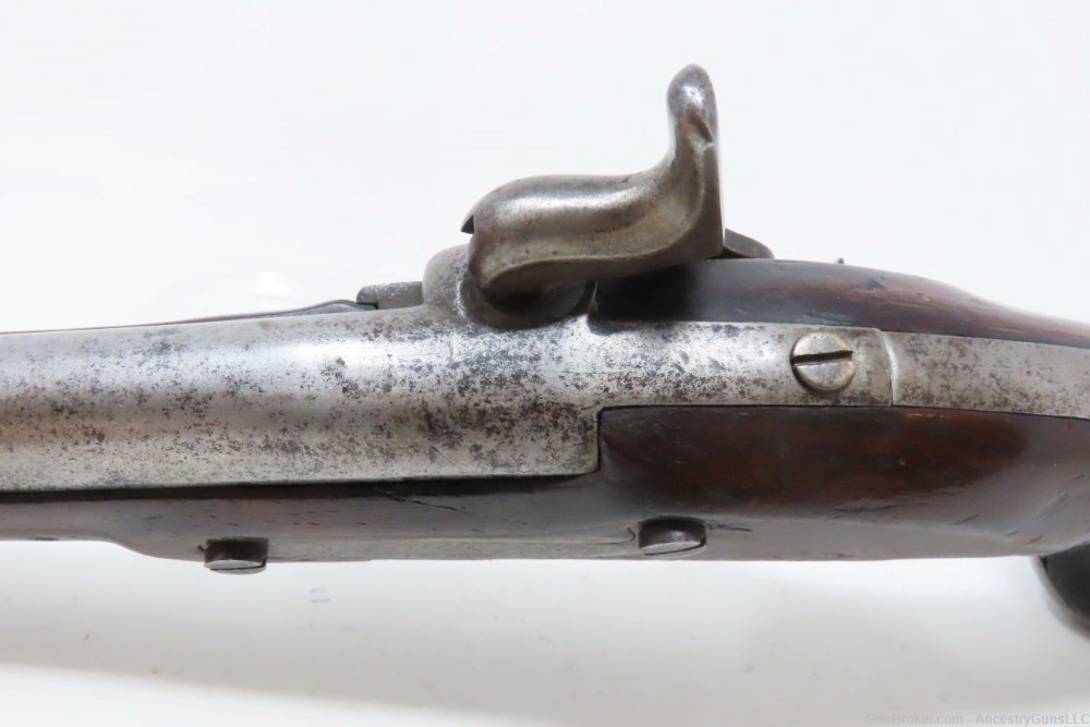 Antique SIMEON NORTH U.S. CONTRACT Model 1819 Martial CONVERSION Pistol    -img-8