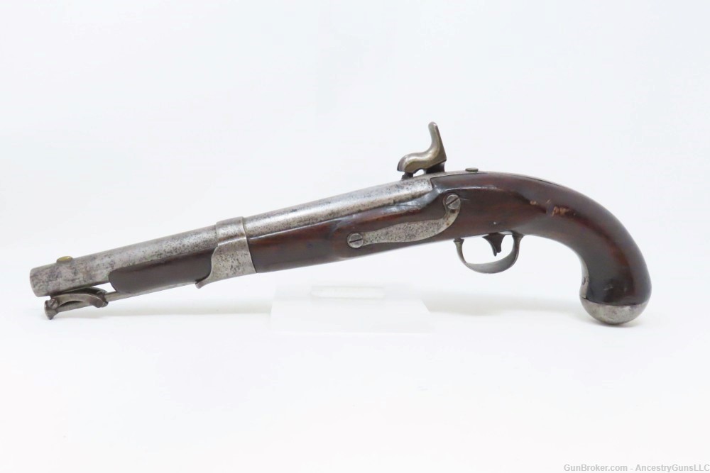 Antique SIMEON NORTH U.S. CONTRACT Model 1819 Martial CONVERSION Pistol    -img-13