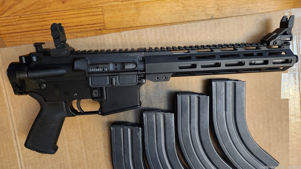 AR Pistol 7.62x39 folding pistol blade 4 30rd ACS mags w/case-img-2