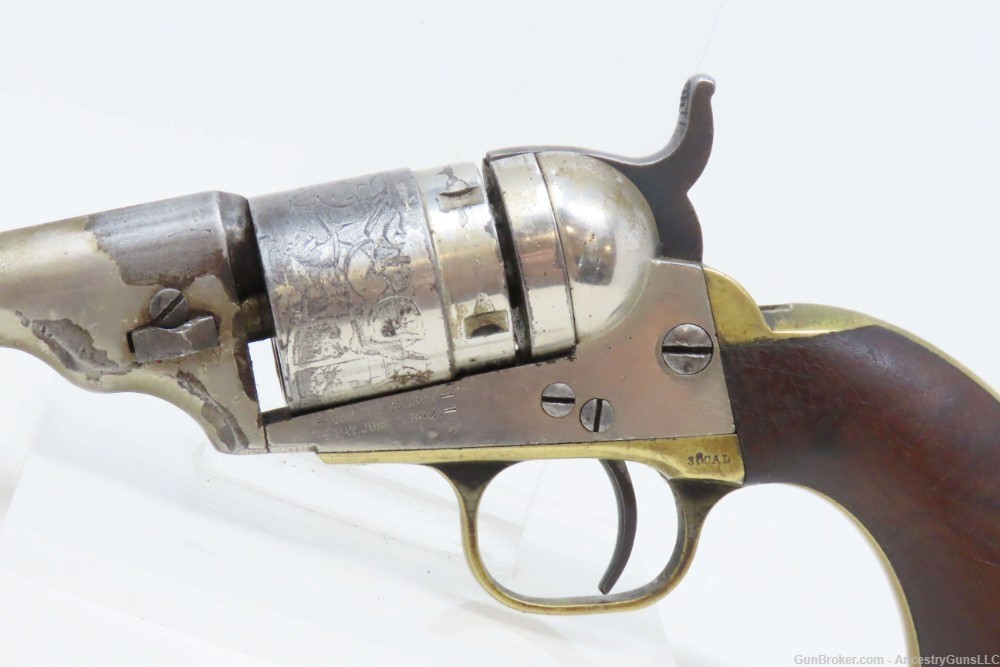Antique COLT Pocket NAVY Cartridge Conversion .38 CF Revolver 3-1/2” BARREL-img-3