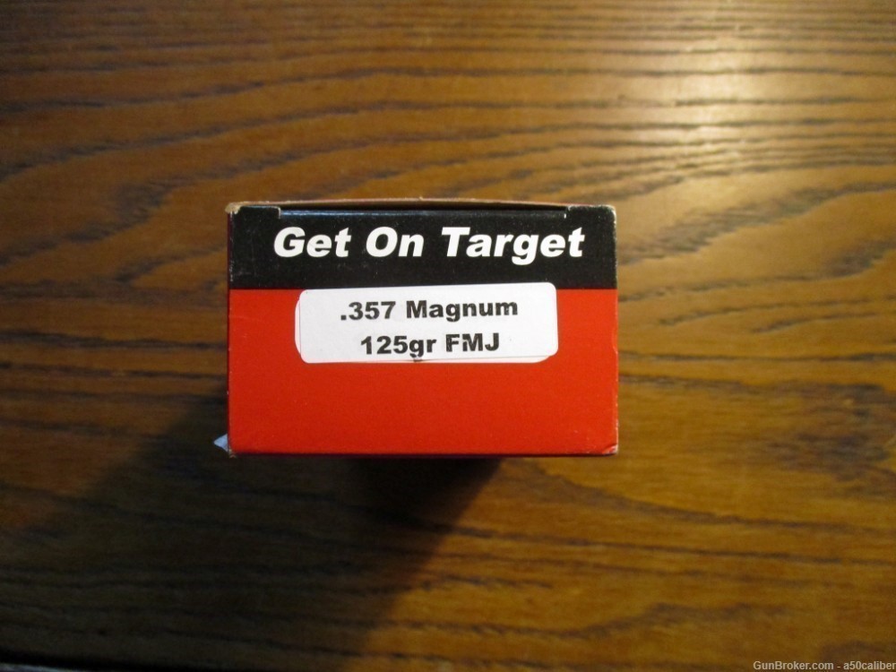 On Target 357 Magnum partal box of 17 rounds 125gr FMJ-img-0