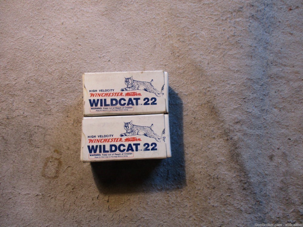 Winchester Wildcat 22lr, Vintage, new old stock Western, 2 boxes-img-0