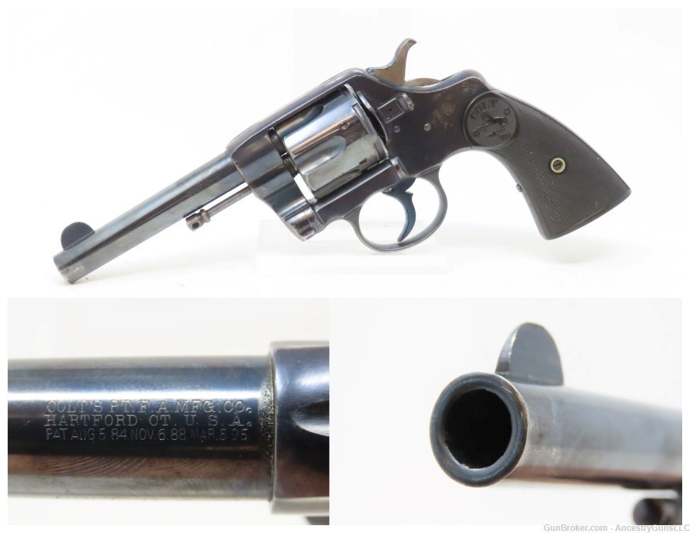 1900 COLT Model 1896 NEW ARMY & NAVY .41 Caliber Double Action REVOLVER C&R-img-0