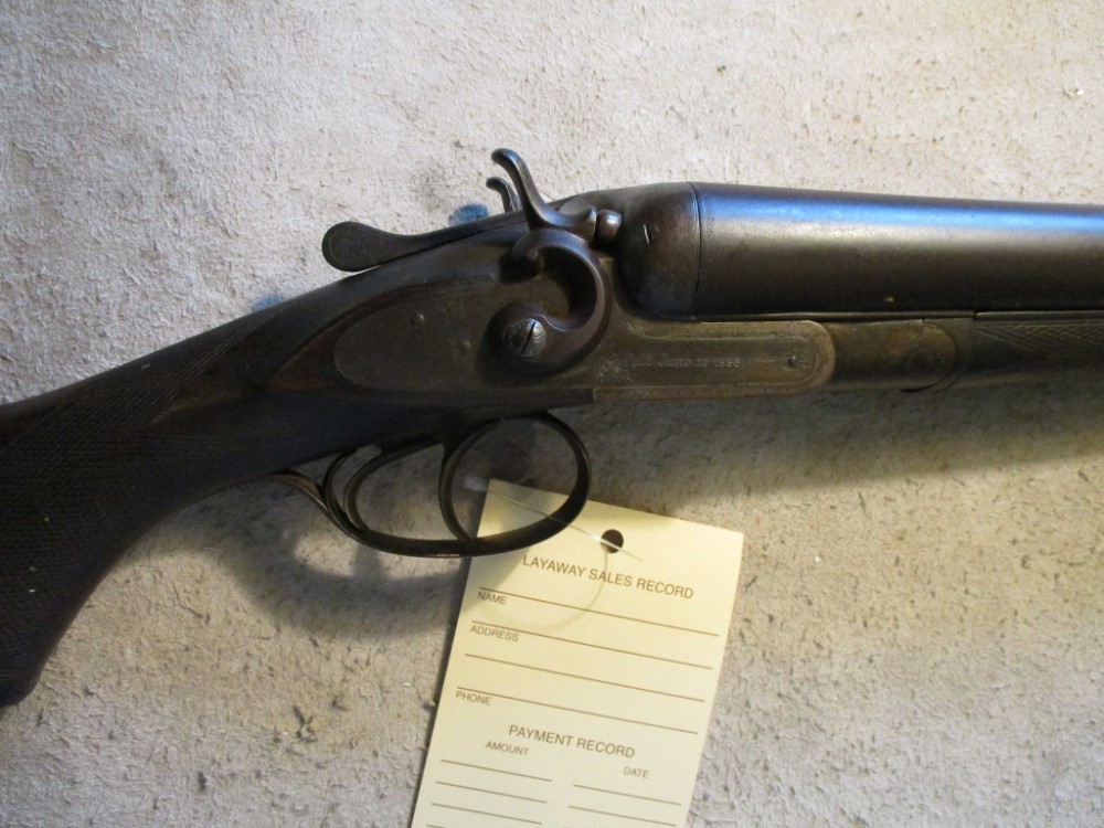 The Continental Hammer gun, 10ga, 32" Damascus barrels #33216  -img-0