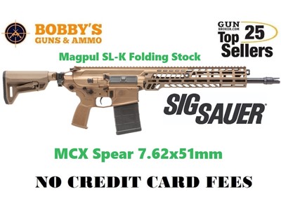 Sig Sauer RSPEAR76216B MCX Spear 7.62x51 NATO 20+1 16" SL-K Folding Stock
