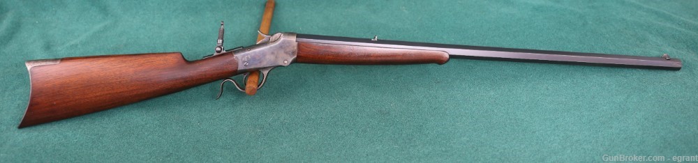 B3242 Winchester 1885 Low wall 32-20 1892 high condition with tang sight-img-1