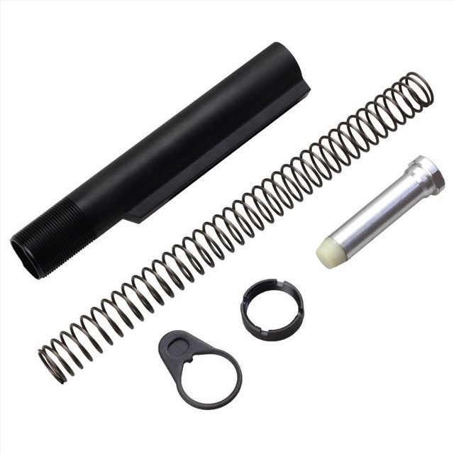 AR15 .223 MIL SPEC buffer tube kit with spring/Castle Nut/End Plate-img-0