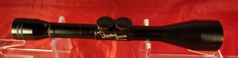 WEATHERBY Imperial scope 2 3/4x- 10x GERMAN Rare Post Reticle-img-0