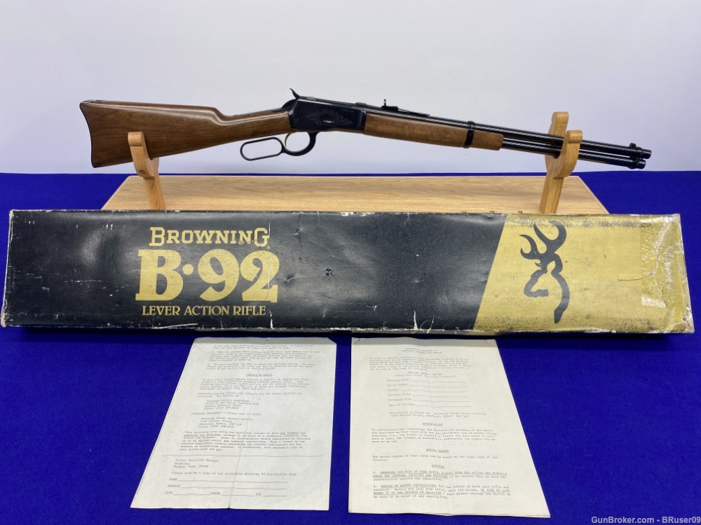 1978 Browning B-92 .44 mag Blue 20" *CENTENNIAL #466 OF 6,000* Set 2/5-img-47