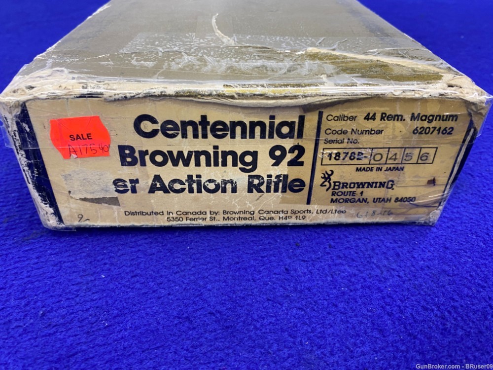 1978 Browning B-92 .44 mag Blue 20" *CENTENNIAL #466 OF 6,000* Set 2/5-img-2