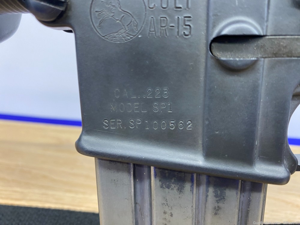 1968 Colt AR-15 SP1 .223 Rem Black 20" *ULTRA RARE/DESIRABLE PRE-BAN MODEL*-img-28