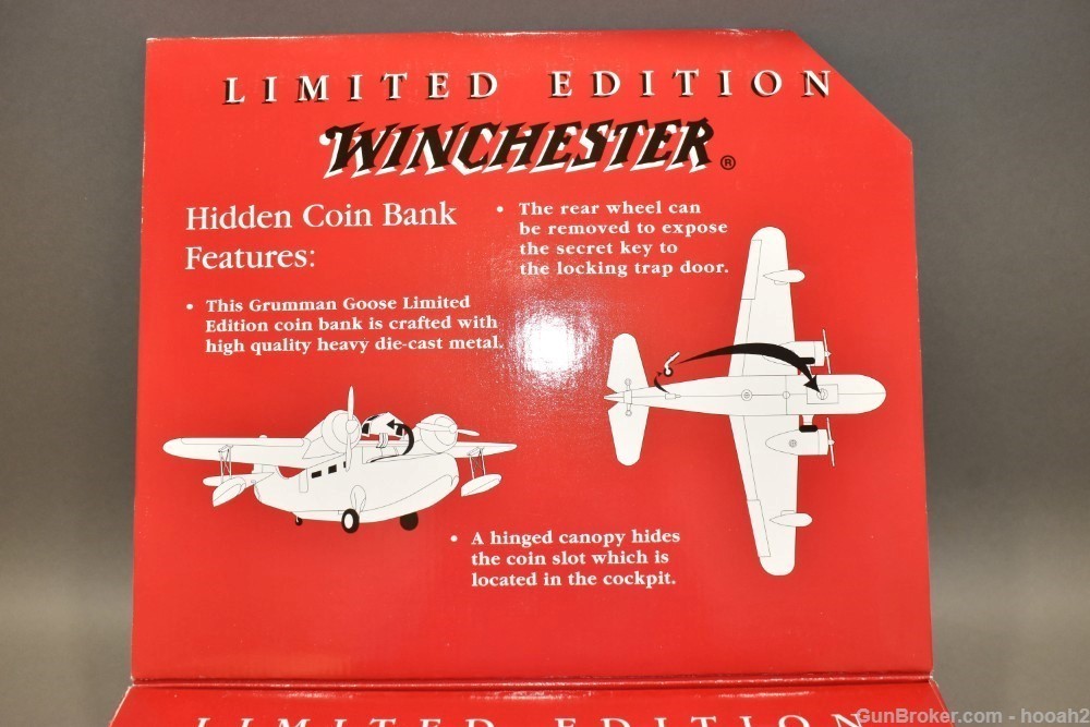 Limited Edition Die Cast Winchester Grumman Goose Coin Bank-img-7