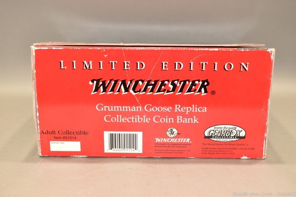 Limited Edition Die Cast Winchester Grumman Goose Coin Bank-img-5